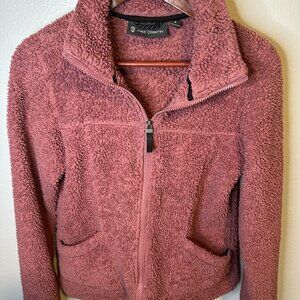 Free Country Pink Clay Color Sherpa Jacket Small